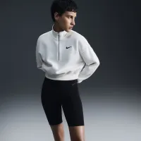 Nike Sportswear Phoenix Fleece женская 1/2-Zip Cropped свитшот цвет белый