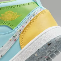 Nike Jordan 1 Mid SE Little Kids' взуття Blue