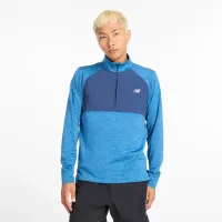 Кофта/футболка New Balance MT43204HEB - Голубая