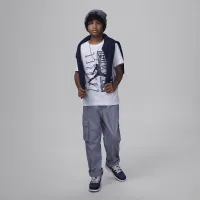 Nike Air Jordan Big детские AJ11 Vertical Columns футболка цвет белый