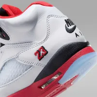 Nike Air Jordan 5 Retro Big детские Кроссовки цвет белый