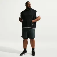 Nike мужские N.A.C. Dri-FIT Fleece Sleeveless тренировочные Толстовка с капюшоном цвет черный