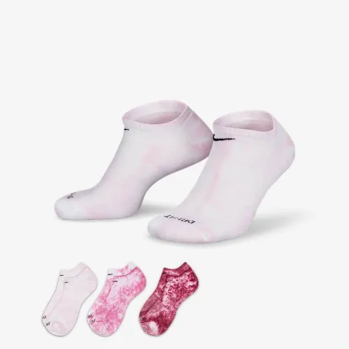 Nike Everyday Plus Cushioned No-Show шкарпетки (3 пар) різнокольорові