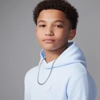 Nike Jordan MJ Brooklyn Big детские Fleece Pullover Толстовка с капюшоном синий