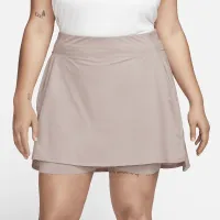 Nike Dri-FIT Bliss жіноча Mid-Rise тренувальні Skort (великі розміри) колір коричневий