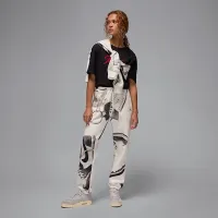 Nike Jordan Brooklyn Fleece женская Printed Pants цвет белый
