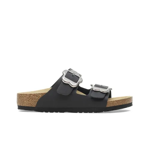 Шлёпанцы Birkenstock Arizona Flower Buckle 1029844 - Черные