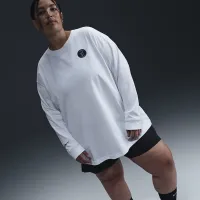 Nike Sabrina жіноча Long-Sleeve баскетбольні футболка (великі розміри) колір білий