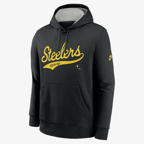 Pittsburgh Steelers Rewind Club Logo чоловічі Nike NFL Pullover Толстовка з капюшоном колір чорний