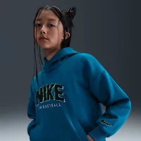 Nike Culture of баскетбольные Big детские Pullover Fleece Толстовка с капюшоном синий