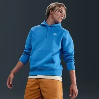 Nike Club чоловічі Pullover Fleece Толстовка з капюшоном блакитний