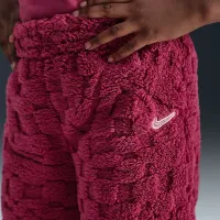 Nike Cozy Little детские Pullover Толстовка с капюшоном and Pants набор Pink