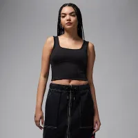 Nike Jordan жіноча Cropped Tank Top колір чорний