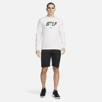 Nike мужские Long-Sleeve для гольфа футболка цвет белый