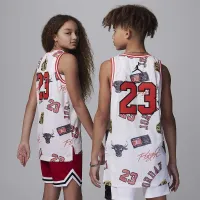 Nike Jordan23 Big детские Printed Jersey цвет серый