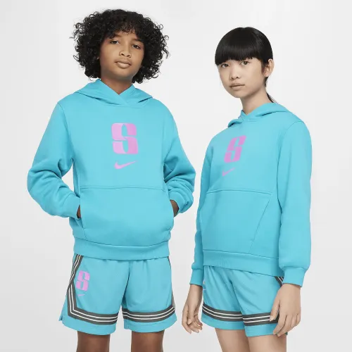 Nike Sabrina Big дитячі Fleece баскетбольні Толстовка з капюшоном колір зелений