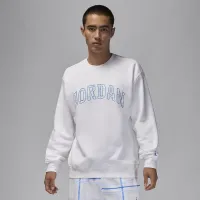 Nike Jordan Essentials мужские Fleece Crew-Neck свитшот цвет белый