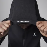 Nike Jordan Dri-FIT MJ Sport Big детские Statement Hoop Fleece Full-Zip Толстовка с капюшоном цвет черный