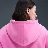 Nike Sportswear Phoenix Fleece женская Loose Full-Zip Cropped Толстовка с капюшоном Pink