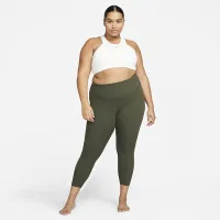 Nike Zenvy жіноча Gentle-Support З високою талією 7/8 лосіни (великі розміри) колір зелений