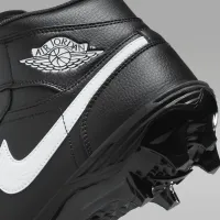 Nike Jordan 1 Mid TD чоловічі Football Cleat колір чорний