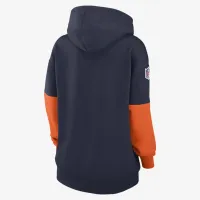 Denver Broncos Sideline Essential женская Nike NFL Pullover Толстовка с капюшоном синий