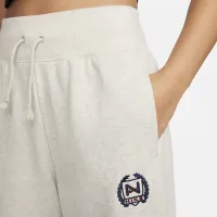 Nike Sportswear женская С высокой Талией Wide-Leg Fleece Pants цвет коричневый