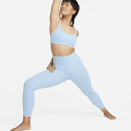 Nike Zenvy женская Gentle-Support С высокой Талией Full-Length лосины синий
