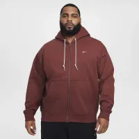 Nike Solo Swoosh чоловічі Full-Zip Толстовка з капюшоном колір коричневий