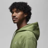 Nike Jordan Brooklyn Fleece мужские Full-Zip Толстовка с капюшоном цвет зеленый