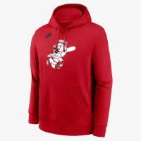 Cincinnati цвет красныйs Cooperstown Logo Club мужские Nike MLB Pullover Толстовка с капюшоном цвет красный