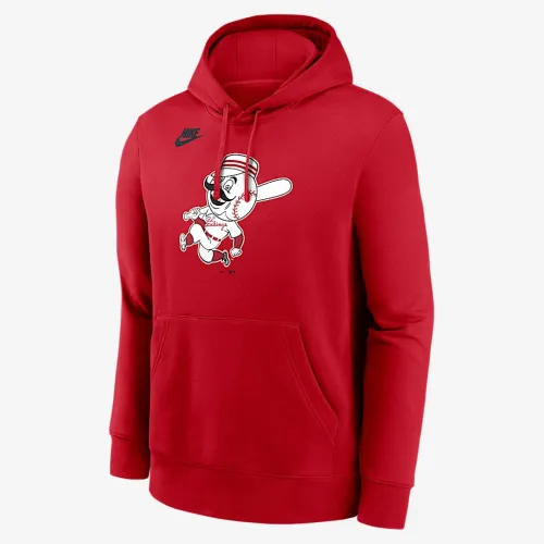 Cincinnati цвет красныйs Cooperstown Logo Club мужские Nike MLB Pullover Толстовка с капюшоном цвет красный