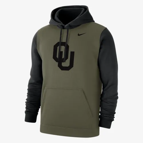 Oklahoma Olive Pack чоловічі Nike College Толстовка з капюшоном колір коричневий