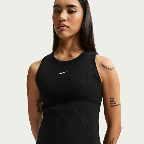 Nike Sportswear жіноча Tight Ribbed Tank Top колір чорний