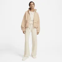 Nike Sportswear Club Fleece жіноча Mid-Rise Wide-Leg Sweatpants колір коричневий
