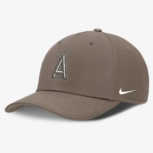 Los Angeles Angels Rise мужские Nike Dri-FIT MLB Adjustable Hat цвет коричневый