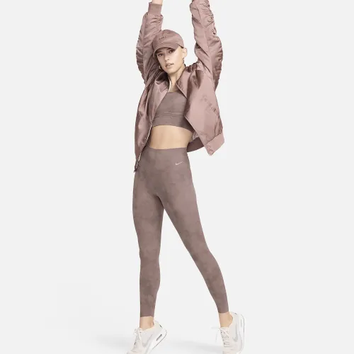 Nike Zenvy Tie-Dye жіноча Gentle-Support З високою талією 7/8 лосіни колір фіолетовий