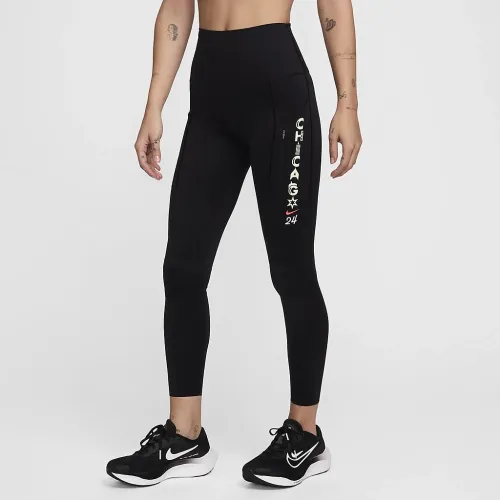 Nike Go жіноча Firm-Support З високою талією 7/8 лосіни з кишенямиколір чорний