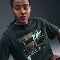 Nike женская баскетбольные футболка цвет зеленый