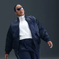 Nike Sportswear женская Therma-FIT Reversible Bomber Куртка (большие размеры) синий