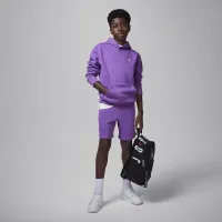 Nike Jordan MJ Brooklyn Big детские Fleece Pullover Толстовка с капюшоном цвет фиолетовый