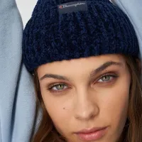 Шапка Champion колір чорний Label Fisherman Acrylic Beanie 805681-BS508 - Синя