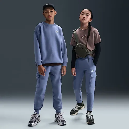 Nike Sportswear Club Fleece Big дитячі Cargo Pants блакитний