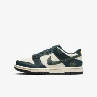 Nike Dunk Low Big детские Кроссовки цвет зеленый