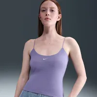 Nike Sportswear Chill Knit жіноча Tight Cami Tank колір фіолетовий