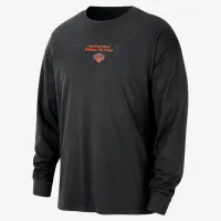 New York Knicks Courtside чоловічі Nike NBA Max90 Long-Sleeve футболка колір чорний