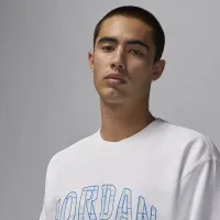 Nike Jordan Essentials мужские Fleece Crew-Neck свитшот цвет белый