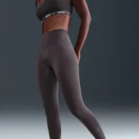 Nike One женская Therma-FIT С высокой Талией Full-Length лосины цвет серый