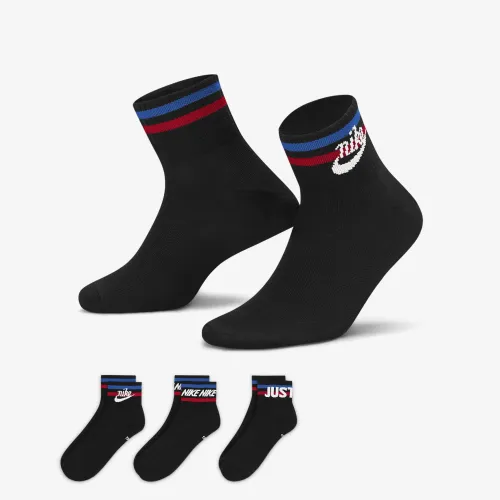 Nike Everyday Essential Ankle носки (3 пары) цвет черный