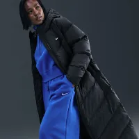 Nike Sportswear Windpuffer женская Storm-FIT Loose Hooded Down Parka цвет черный